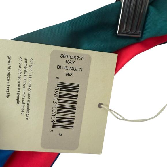 Mara Hoffman Kay Cheeky Colorblock Multicolor Bikini Bottoms Medium - Picture 6 of 7